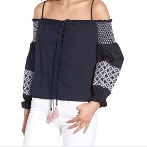 Rebecca Minkoff Tiffiny embroidered top
